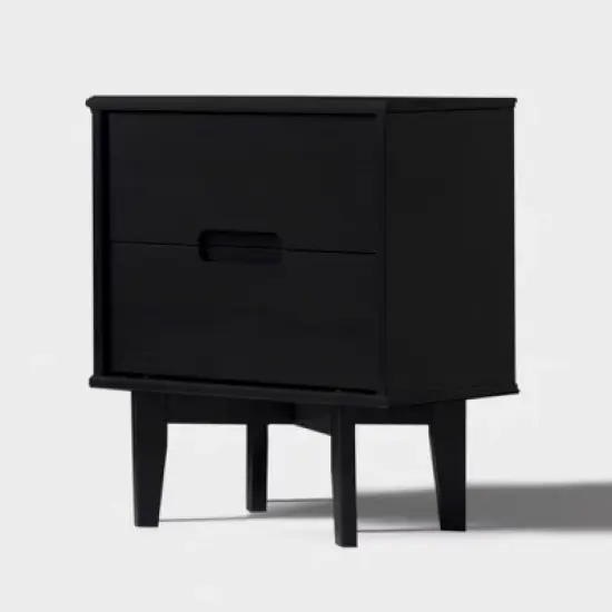 Mid-Century Modern Wood Nightstand - Saracina Home image {6}