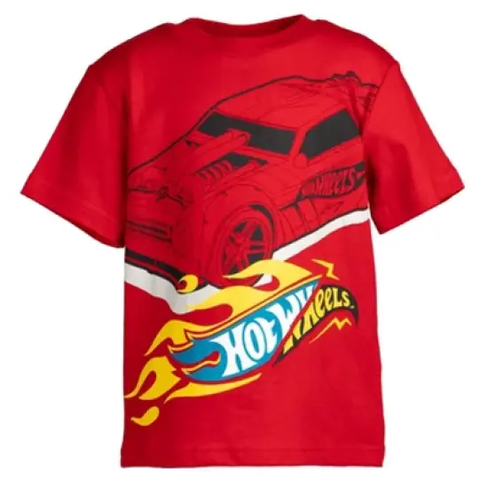 Hot Wheels 3 Pack Graphic T-Shirts Gray/Black/Red  image {3}
