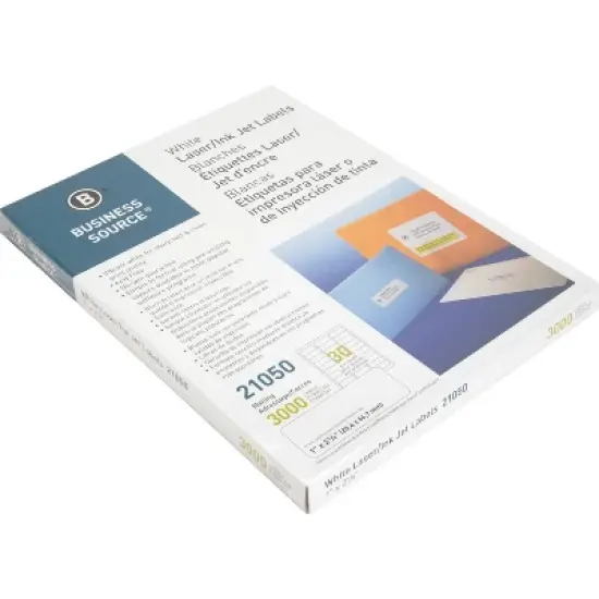 Business Source Bright White Premium Quality Address Labels image {1}