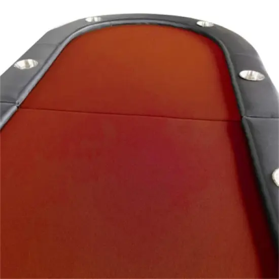 YONWAY 73" Foldable Poker Table with Cup Holders for Player  Game Portable Layout Mat for Adults and Children, Red image {5}