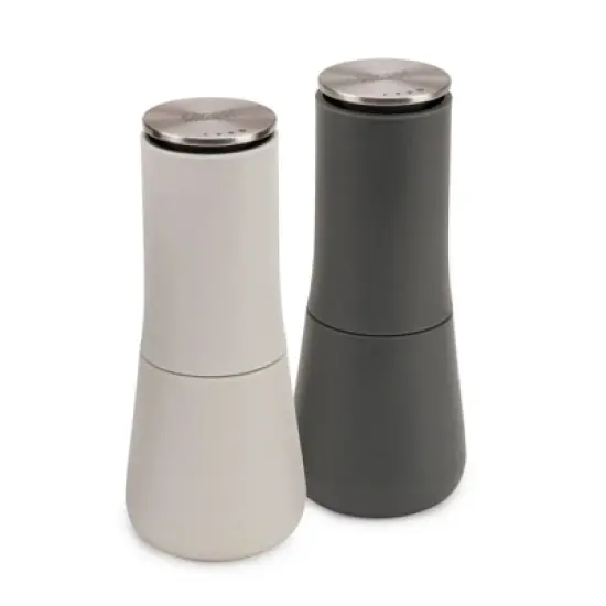 Joseph Joseph Milltop Salt & Pepper Set - Gray: Pepper Grinder, Ceramic Mechanism, 2-Piece, 115ml Capacity image {5}