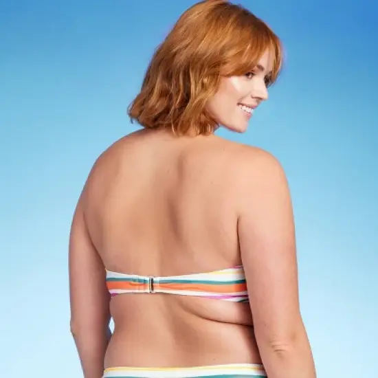 Women's Striped Twist Bandeau Bikini Top - Kona Sol&trade; Multi image {4}