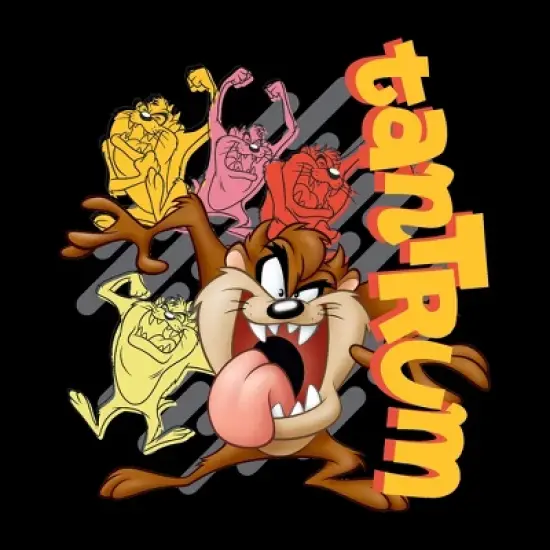 Looney Tunes Taz Tantrum Youth Black Graphic Jogger Pants image {1}