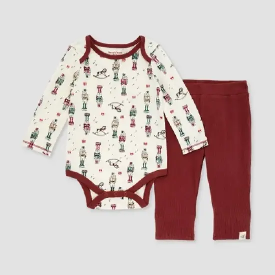 Burt's Bees Baby&reg; Boys' Dance of the Nutcracker Bodysuit & Ribbed Pants Set image {4}