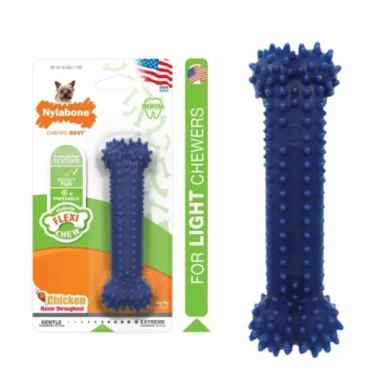Nylabone Dental Chew Bone - Chicken Flavor(Petite) image {2}
