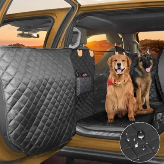 JOEJOY Back Seat Extender for Large Dogs,Dog Car Seat Cover with Side Flaps,Dog Hammock for Car, SUVs,60"*90" image {7}