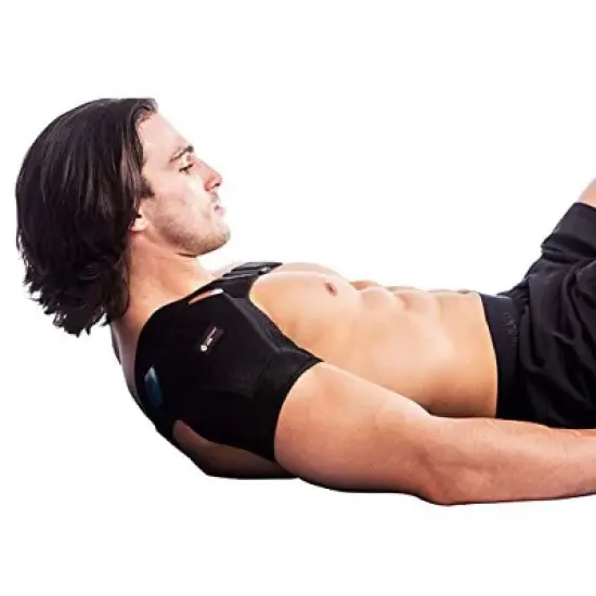 Copper Joe Adjustable Shoulder Brace Ultimate Copper Infused Recovery Compression Support for Torn Rotator Cuff Tendonitis Tears Dislocation image {2}