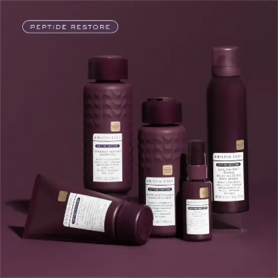 Kristin Ess + Hair Serum for Frizz & Damaged Hair  - Peptide Bond Repair with Heat Protectant - 1.7 fl oz image {16}