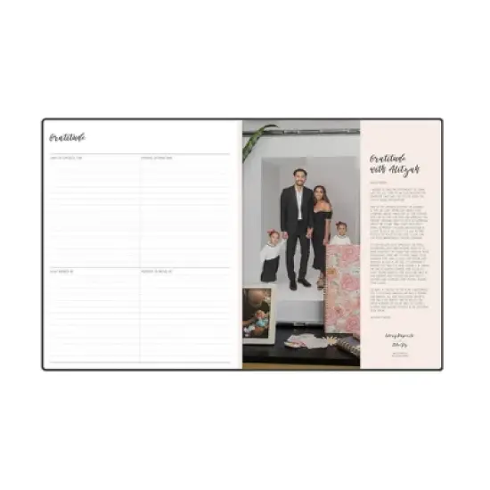Ivory Paper Co 2024 Planner 10"x8" Weekly/Monthly Bookbound Black image {9}