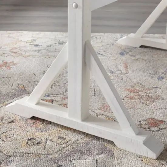 7pc Miller Rectangular Dining Set White - Lifestorey image {3}