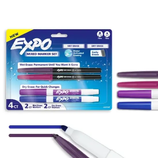 Expo 4ct Asst Dry Erase Marker image {10}