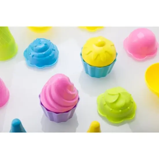 Top Race 9'' Ice Cream Sand Toy - Blue - 16 Pieces image {4}