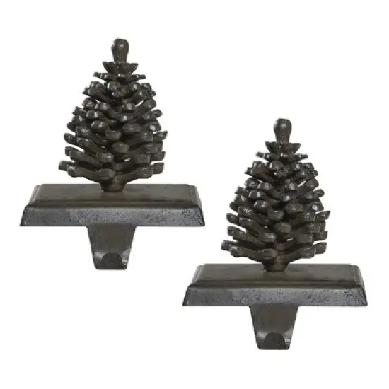 Park Designs Pinecone Stocking Hanger Iron - Set of 2 image {3}