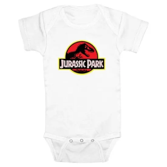 Infant's Jurassic Park Classic Bold T Rex Logo Onesie image {6}