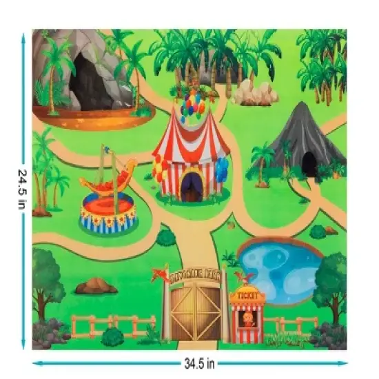 MPM Toy Animal Set - Dinosaur Park Safari Animal Learning Figures Toys Educational Playset For Boys Girls Kids Toddlers 3+ image {1}