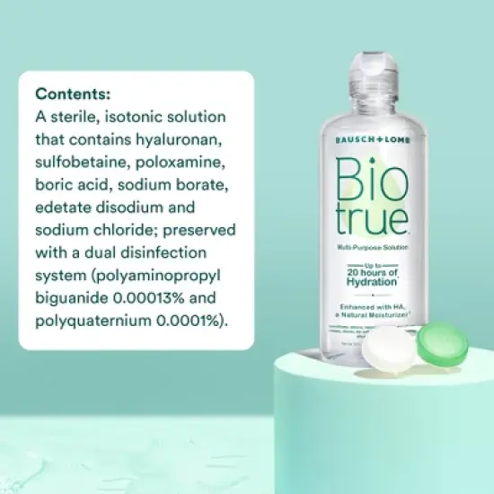 Biotrue Travel Size Contact Solution for Multipurpose Lens Care - 2 fl oz image {7}