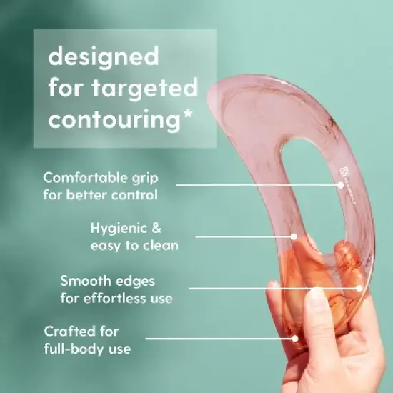 Body Gua Sha Tool, Large Gua Sha for Body, Legs, Arms & Face, Lymphatic Drainage Massager & Cellulite Relief Tool for Relaxation, M3, 1ct image {3}