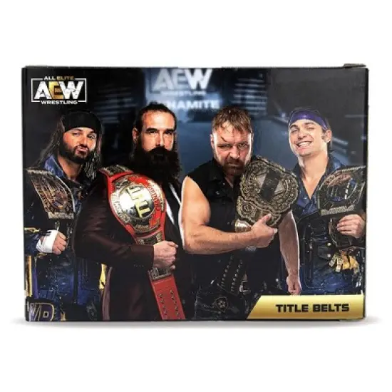 4-Pack AEW Toy Wrestling Figure Belts Action Figure image {1}