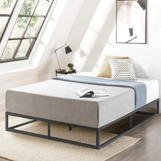 10" Modernista Metal Platform Bed Frame Black - Mellow image {7}