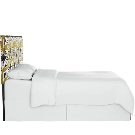 Arcadia Nail Button Botanical Printed Headboard - Skyline Furniture image {2}