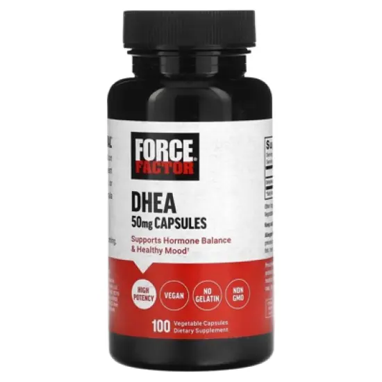 Force Factor DHEA, 50 mg, 100 Vegetable Capsules image {4}