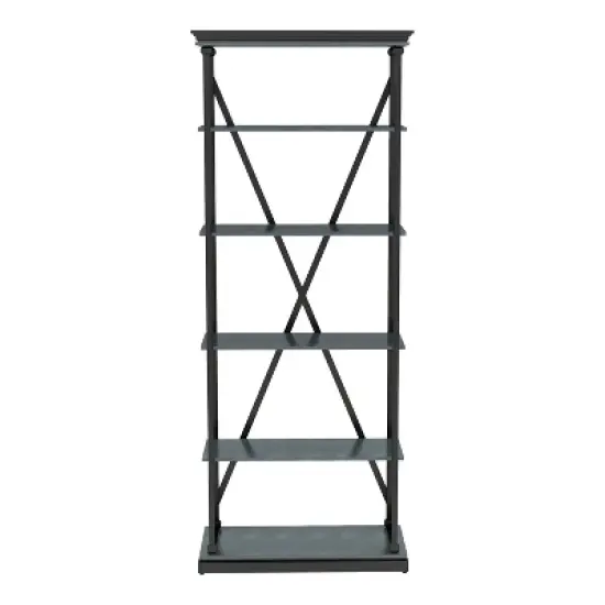 84.25"x33.88" Cadboll 5 Layer Bookcase - miBasics image {3}