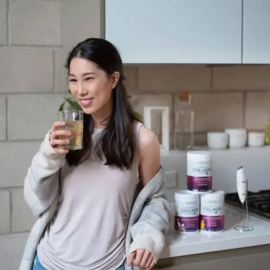 Multi Collagen Protein Plus Powder, Collagen Capsule Hair, Skin and Nails with Hyaluronic Acid and Vitamin C, Unflavored, Vitauthority, 40 Servings image {5}