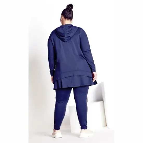 Women's Plus Size Weekender Bamboo Jacket - navy | Amber & Vanilla image {1}