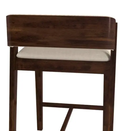 Dresden Non Swivel Counter Height Barstool Walnut - Hillsdale Furniture image {9}