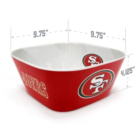 NFL San Francisco 49ers Large Party Bowl image {3}