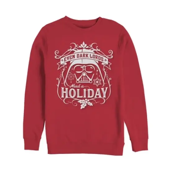 Men's Star Wars Christmas Dark Lord Holiday Sweatshirt image {2}