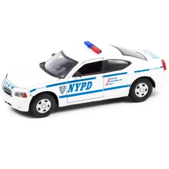 2006 Dodge Charger White "New York City Police Department" "Castle" (2009-2016) TV Series 1/43 Diecast Model Car by Greenlight image {1}