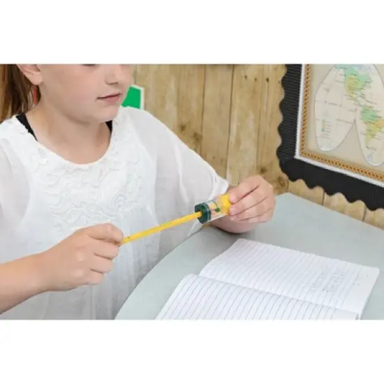 Ticonderoga&reg; DUO Sharpener/Eraser, Green and Yellow, Pack of 12 image {5}