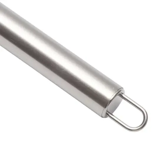 Unique Bargains 12" 6-Wire Whisk Hand Wash Stainless Steel Silicone Lake Blue Silver Tone image {1}