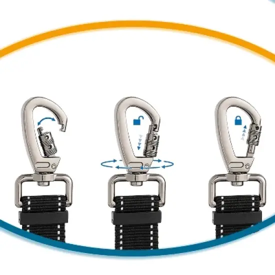 PAWBEE Dog Seat Belt for Car - 2 Car Seat Belts for Dogs - 3-in-1 Easy Clip Dog Car Elastic Seatbelt Adjustable Pet Dog Car Seat Belt + Leash image {1}