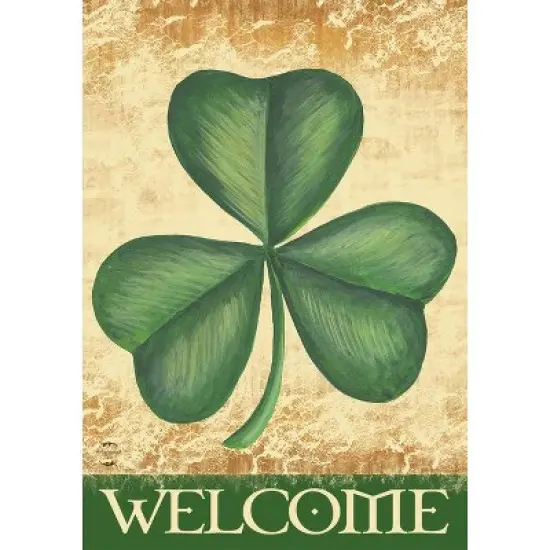 Briarwood Lane Shamrock Welcome Garden Flag image {2}