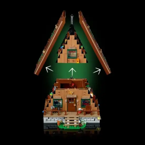 LEGO Ideas A-Frame Cabin Collectible Display Set 21338 image {2}