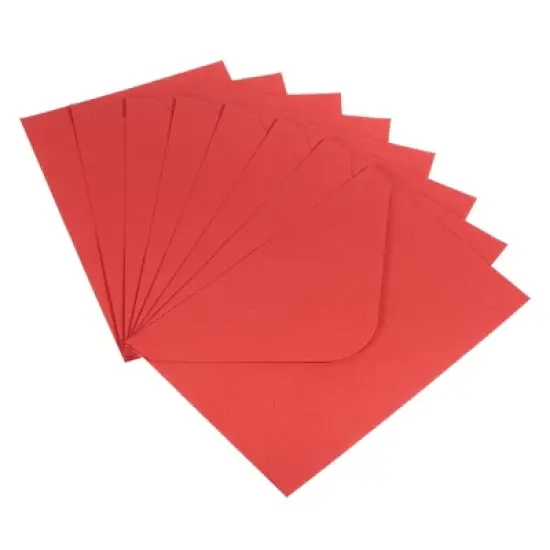 Unique Bargains Blank Paper Mini Vintage DIY Greeting Card Envelope 50 Pcs image {9}