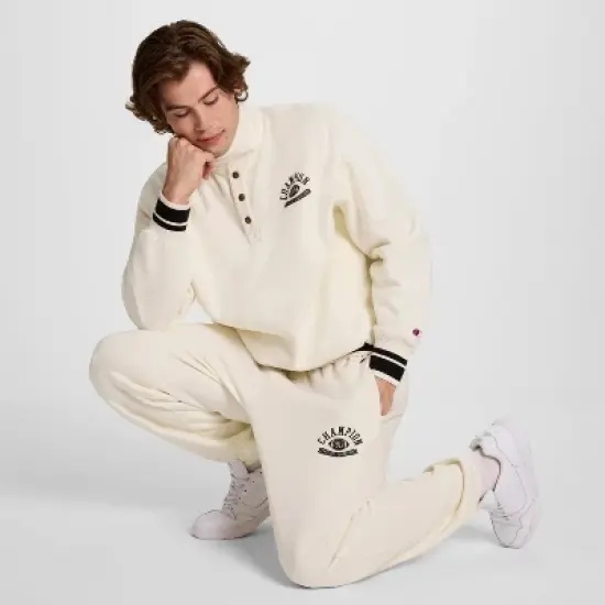 Champion Men's Phys. Ed. Sweatpants - Light Off-White image {4}