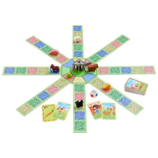 HABA Barnyard Bunch - A Cooperative Roll & Move Game for Ages 4 and Up (Made in Germany) image {1}