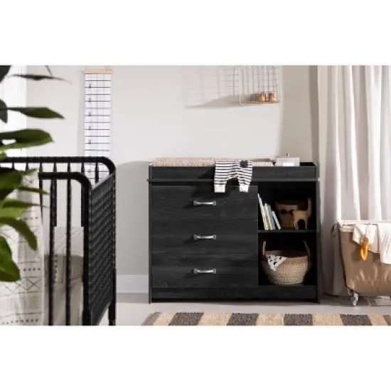 South Shore Tassio Changing Table - Gray Oak image {2}
