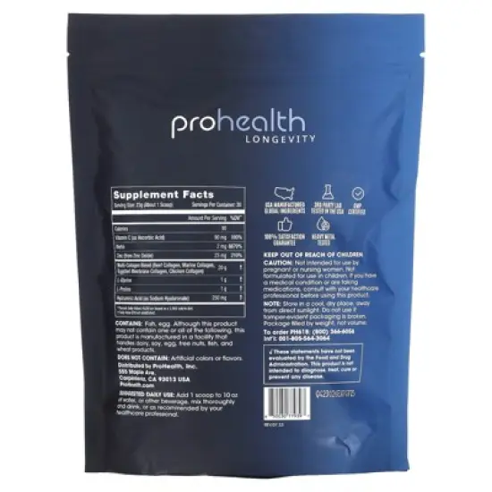 ProHealth Longevity Longevity Collagen+, Unflavored, 690 g image {1}