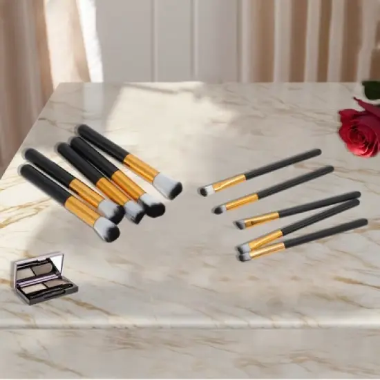 Unique Bargains Lightweight Makeup Brush 10 Pcs image {3}