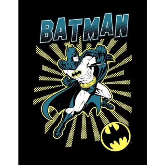Batman in Action Boy's Black T-shirt Toddler Boy to Youth Boy image {1}
