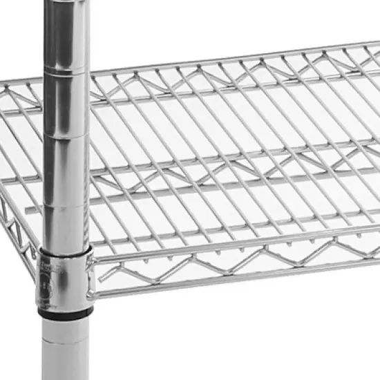 Commercial Grade Nsf Stainless Steel Top Work Table Chrome - Seville Classics image {10}