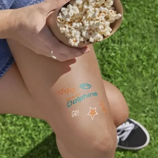 NFL Miami Dolphins Temporary Tattoo Marker - 3pk image {1}