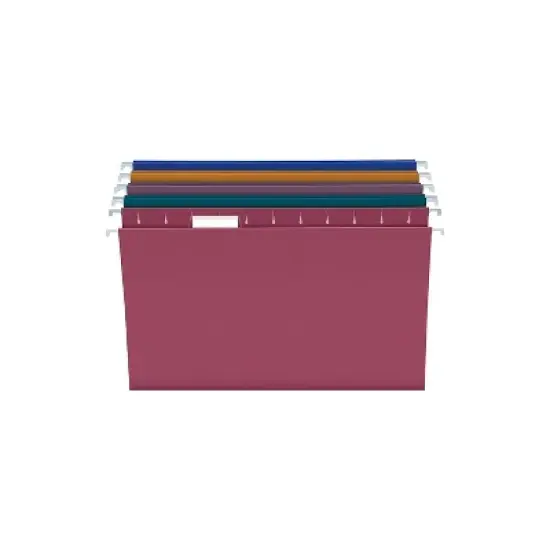 Pendaflex Earthwise Recycled Colored Hanging File Folders 1/5Tab Letter Assorted 20/BX 35117 image {1}
