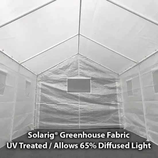 King Canopy 10'x20' Steel Frame Universal Canopy Greenhouse Cover image {2}