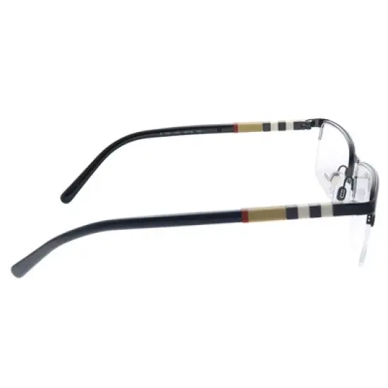 Burberry BE1282 1001 Unisex Semi-Rimless Eyeglasses Black Palladium 55mm image {2}