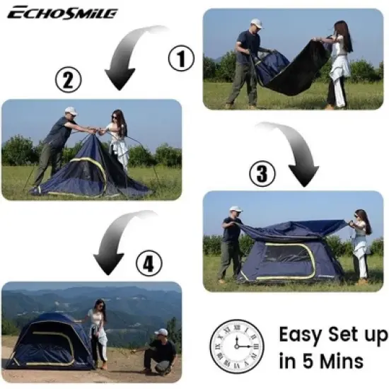 PAGED Camping Tent Hiking Tent Easy Setup for Fishing, Car Camping, Hiking, Mountaineering, Outdoor image {2}